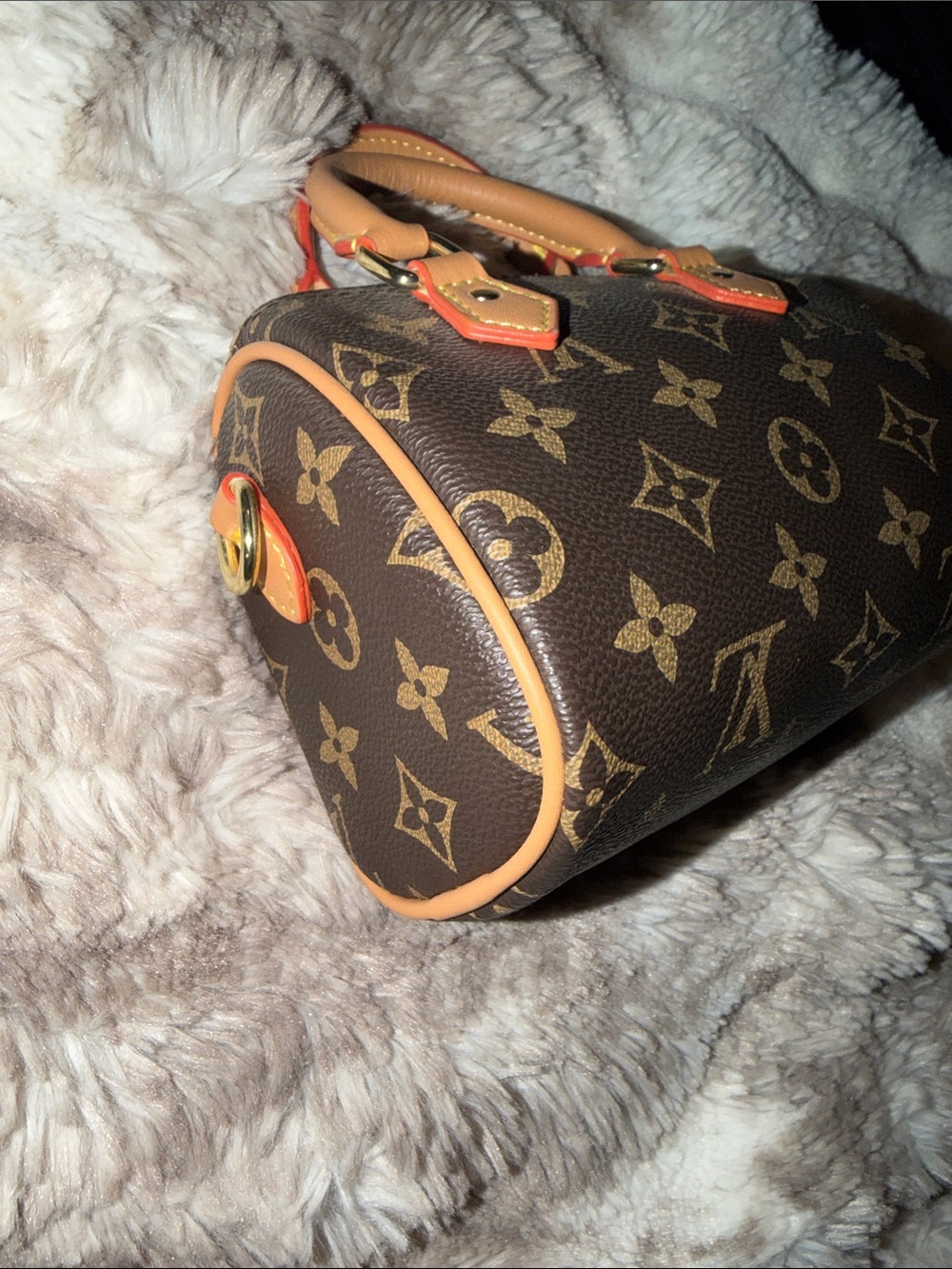 Vintage Monogram Mini Satchel in Brown and Tan - Picture 5 of 6